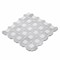 Apollo Tile Sample of Windmill White  12.2"x12.2" Marble Mosaic Tile APLDC99S10EC16 Sample - alternate 3